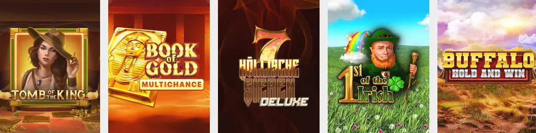 Verfügbare Spielautomaten-Arten bei INTERWETTEN CASINO